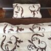 Pościel z wełny Camel Ciemny + Kaszmir Szlachecki 140x200 + Podkład wełniany