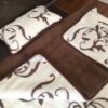 Pościel z wełny Camel Ciemny + Kaszmir Szlachecki 140x200 + Podkład wełniany
