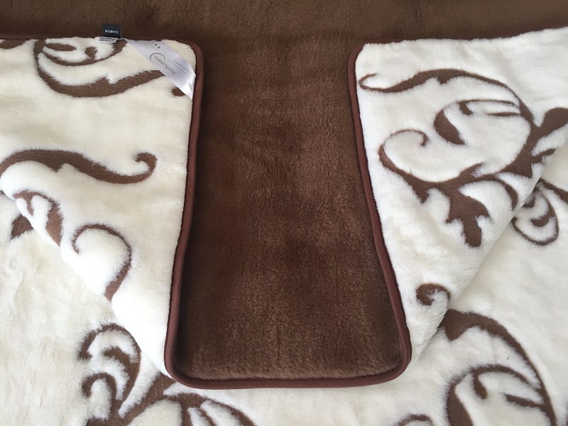 Pościel z wełny Camel Ciemny + Kaszmir Szlachecki 140x200 + Podkład wełniany