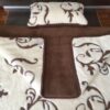 Pościel z wełny Camel Ciemny + Kaszmir Szlachecki 140x200 + Podkład wełniany