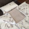 Pościel z wełny Camel Jasny + Kaszmir Szlachecki 140x200 + Podkład wełniany