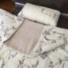Pościel z wełny Camel Jasny + Kaszmir Szlachecki 140x200 + Podkład wełniany