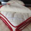 Pościel z wełny Kaszmir Caro Red 140x200 + Podkład wełniany