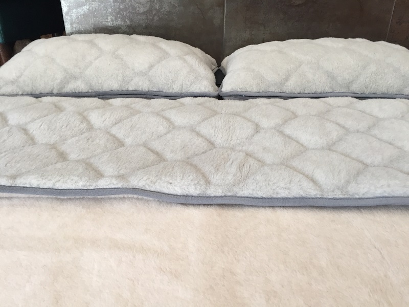 Pościel z wełny Alpaki Silver Caro Camel Jasny 180x200