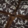 12 Pościel z wełny wielbłądziej Camel Ciemny Bawełna Brown Mediolan 240x200