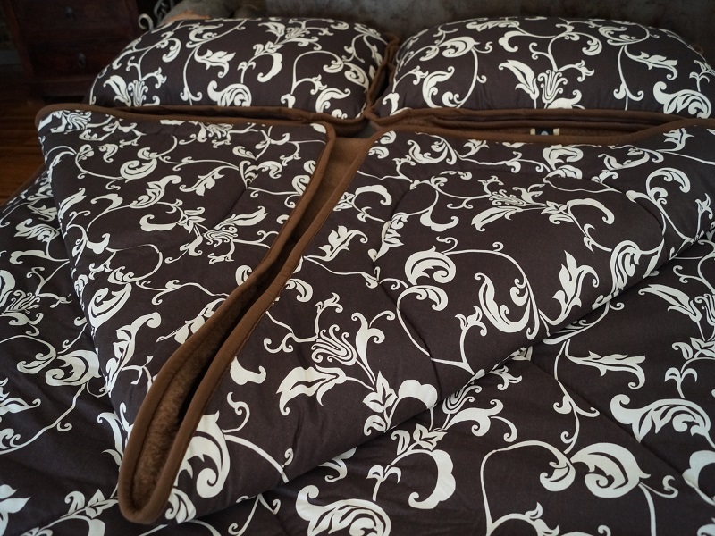 Pościel z wełny wielbłądziej Camel Ciemny Bawełna Brown Mediolan 240x200