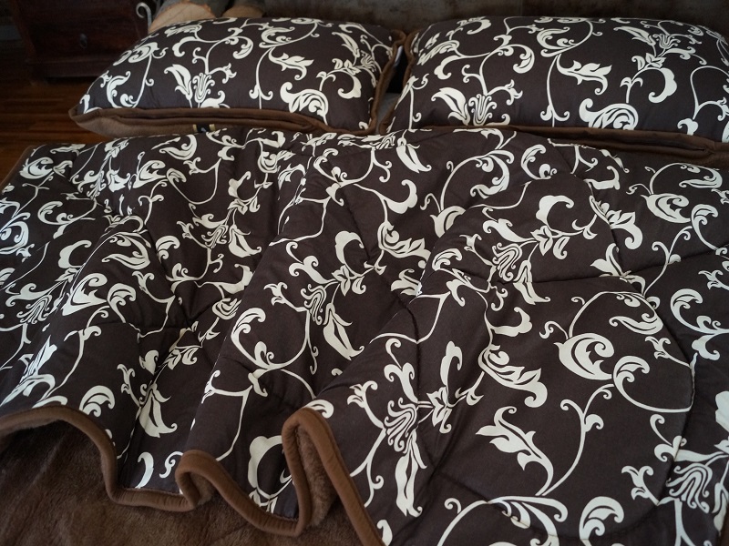 Pościel z wełny wielbłądziej Camel Ciemny Bawełna Brown Mediolan 240x200