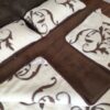1 Pościel z wełny Camel Ciemny + Kaszmir Szlachecki 240x200 + Podkład wełniany
