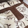 13 Pościel z wełny Camel Ciemny + Kaszmir Szlachecki 240x200 + Podkład wełniany