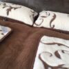 15 Pościel z wełny Camel Ciemny + Kaszmir Szlachecki 240x200 + Podkład wełniany