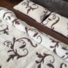 21 Pościel z wełny Camel Ciemny + Kaszmir Szlachecki 240x200 + Podkład wełniany