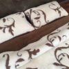 22 Pościel z wełny Camel Ciemny + Kaszmir Szlachecki 240x200 + Podkład wełniany