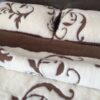 24 Pościel z wełny Camel Ciemny + Kaszmir Szlachecki 240x200 + Podkład wełniany