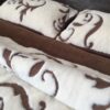27 Pościel z wełny Camel Ciemny + Kaszmir Szlachecki 240x200 + Podkład wełniany