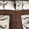 28 Pościel z wełny Camel Ciemny + Kaszmir Szlachecki 240x200 + Podkład wełniany