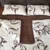 29 Pościel z wełny Camel Ciemny + Kaszmir Szlachecki 240x200 + Podkład wełniany