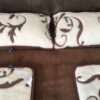 33 Pościel z wełny Camel Ciemny + Kaszmir Szlachecki 240x200 + Podkład wełniany