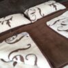 7 Pościel z wełny Camel Ciemny + Kaszmir Szlachecki 240x200 + Podkład wełniany