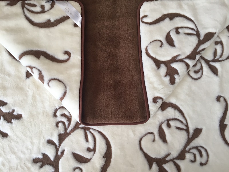 Pościel z wełny Camel Ciemny + Kaszmir Szlachecki 240x200 + Podkład wełniany