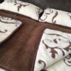 9 Pościel z wełny Camel Ciemny + Kaszmir Szlachecki 240x200 + Podkład wełniany
