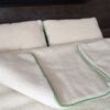 4 Pościel z wełny Merynos Tumbler Green 200x200 + Materac wełniany