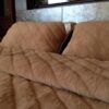 Pościel wełniana Camel z wełny wielbłądziej Pasy 180x200 + Materac wełniany