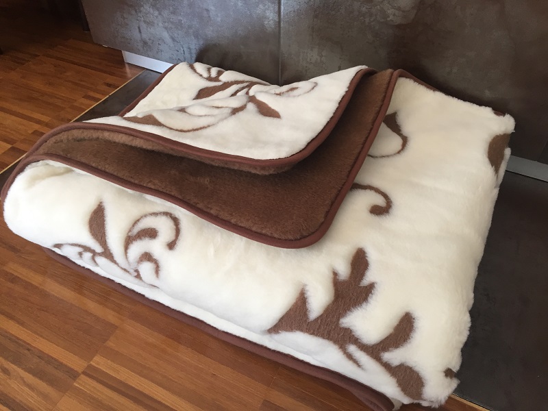Kołdra z wełny Camel Ciemny + Kaszmir Szlachecki 200x200