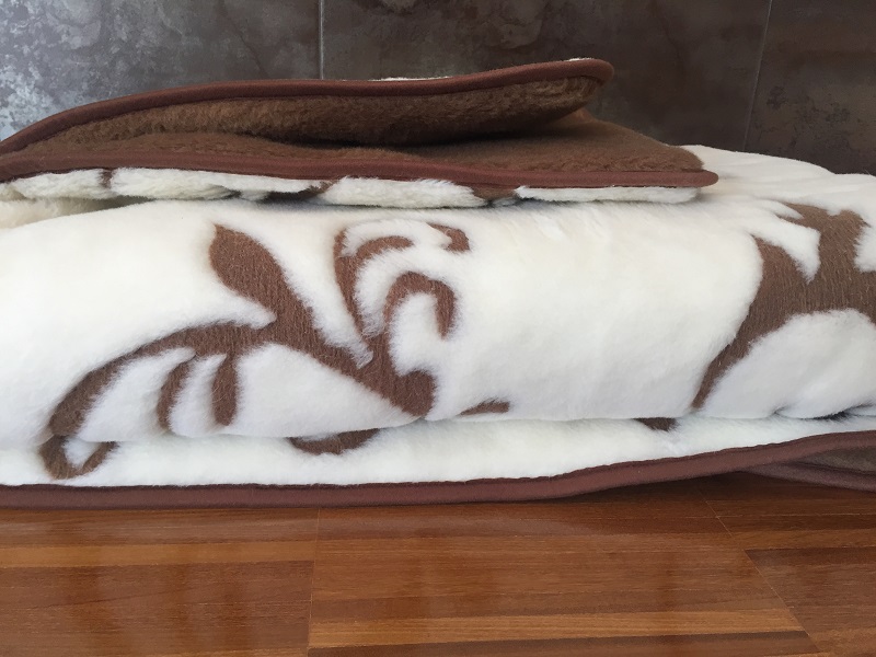 Kołdra z wełny Camel Ciemny + Kaszmir Szlachecki 200x200