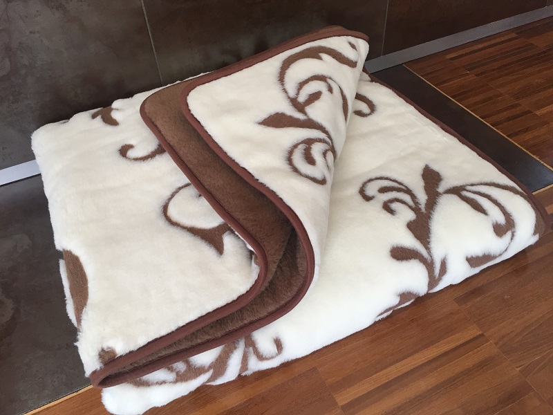 Kołdra z wełny Camel Ciemny + Kaszmir Szlachecki 200x200