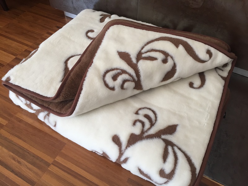 Kołdra z wełny Camel Ciemny + Kaszmir Szlachecki 200x200