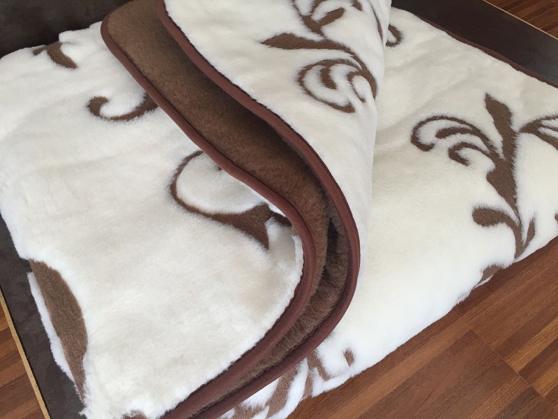Kołdra z wełny Camel Ciemny + Kaszmir Szlachecki 200x200