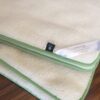 Kołdra z wełny Merynos Tumbler Green 160x200 stan magazynowy 2 sztuki