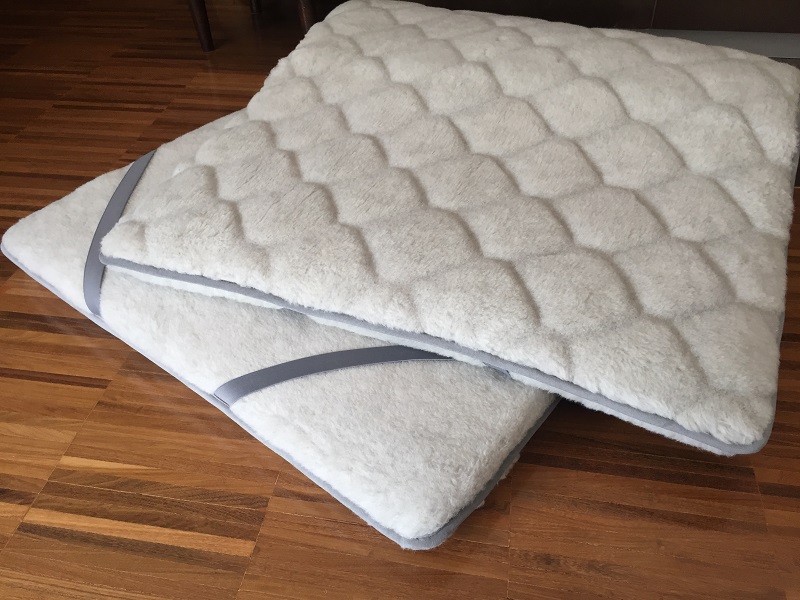 Materac z wełny Alpaki Silver Caro + Alpaka Gładka 120x200