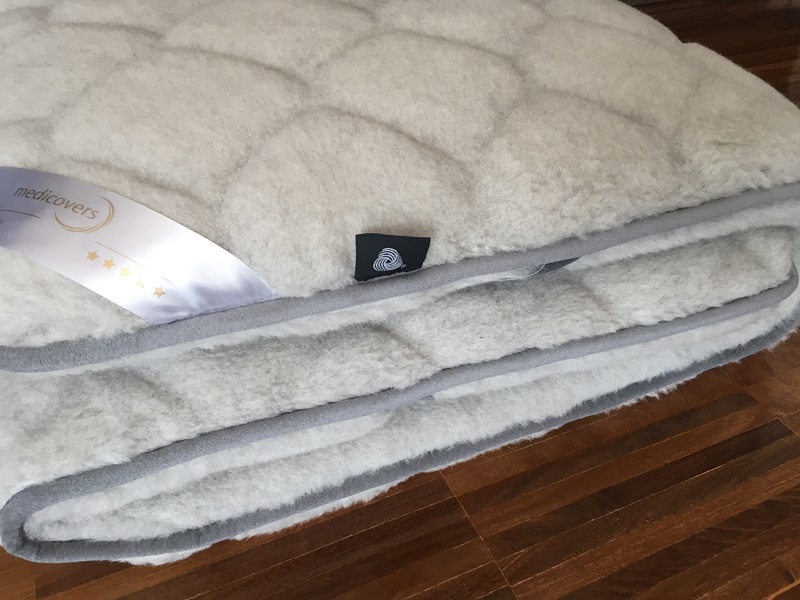 Materac z wełny Alpaki Silver Caro + Alpaka Gładka 120x200
