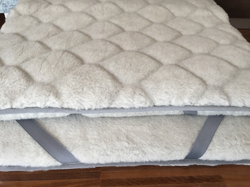 Materac z wełny Alpaki Silver Caro + Alpaka Gładka 120x200