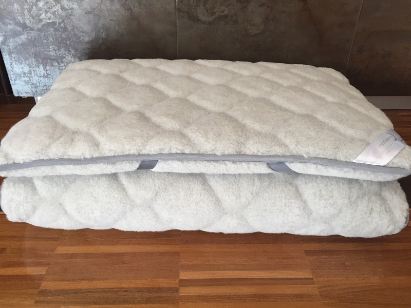 Materac z wełny Alpaki Silver Caro + Alpaka Gładka 120x200