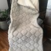 25 Podkład z wełny Alpaki Silver Caro 120x200