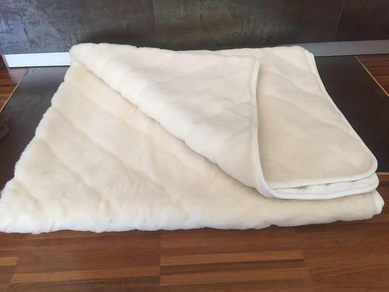 Podkład z wełny Kaszmir Lux Pasy 140x200