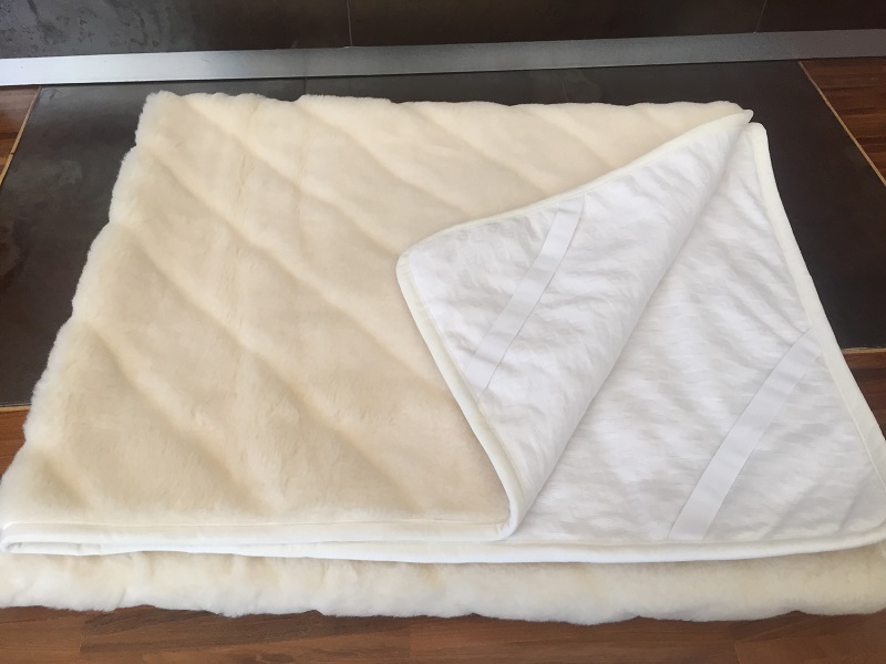 Podkład z wełny Kaszmir Lux Pasy 140x200