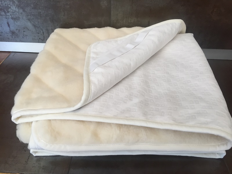 Podkład z wełny Kaszmir Lux Pasy 140x200