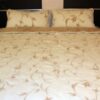 Pościel z wełny Camel Jasny + Merynos Gałązka 140x200 + Podkład wełniany