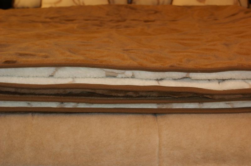 Pościel z wełny Camel Ciemny + Merynos Gałązka 180x200